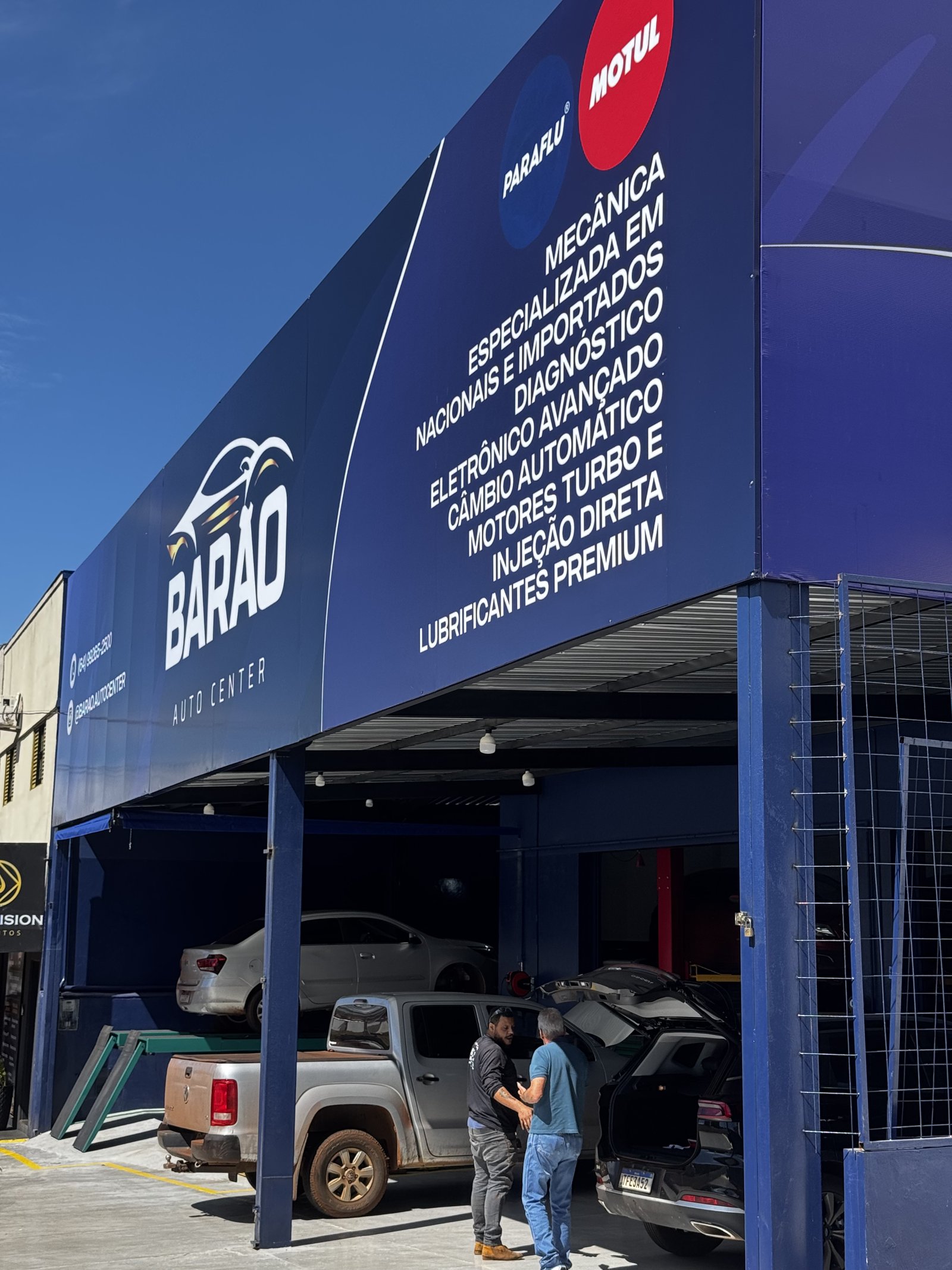Estrutura da oficina Barão Auto Center